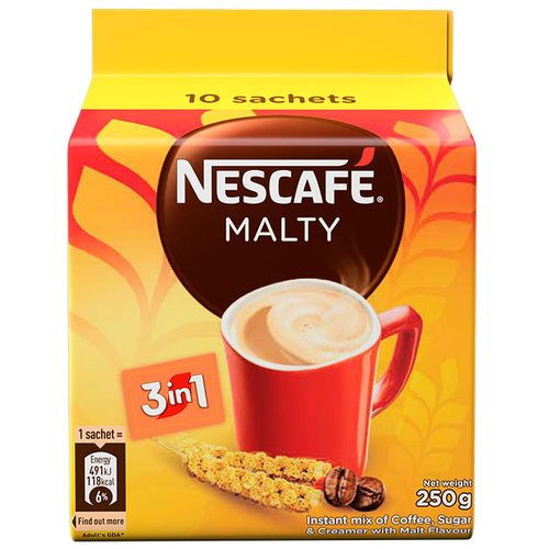 Nescafe Coffee 3-in-1 Malty X 10