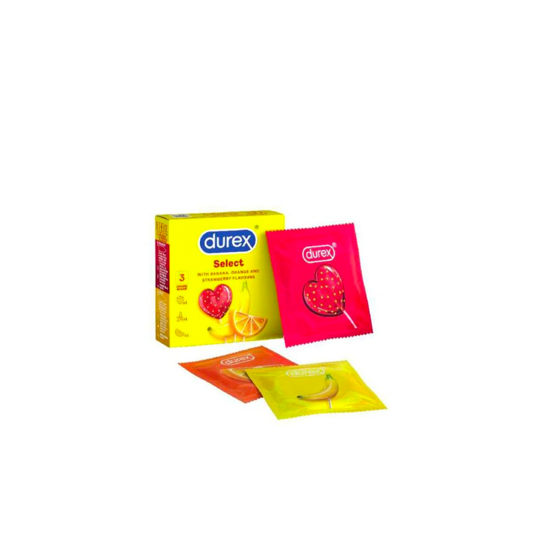 Durex Select Flavours Condoms - 1 Pack Of 3's